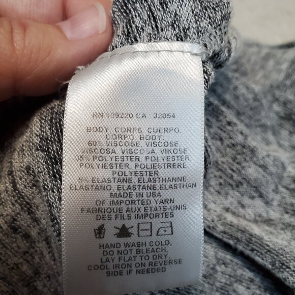 Velvet Anthropologie Gray Drape Open Front‎ Long Sweater Cardigan L - Picture 5 of 7